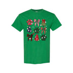 Merry & Furry Tees:Festive Paw Prints and Christmas Trees