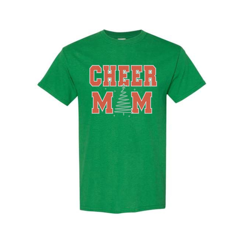 Holiday Shirt - Festive “Cheer Mom” Christmas Apparel – Perfect Holiday Spirit Wear for Cheer Moms