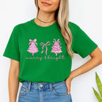 Holiday Shirt - Merry & Bright Pink Christmas Graphic