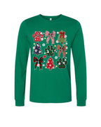 Festive Paw Prints and Christmas Trees