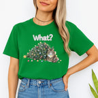 Merry & Furry Tees: “What?” Holiday Cat Lover Gift
