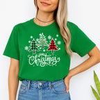 Holiday Shirt -Merry Christmas 3 Graphic Trees
