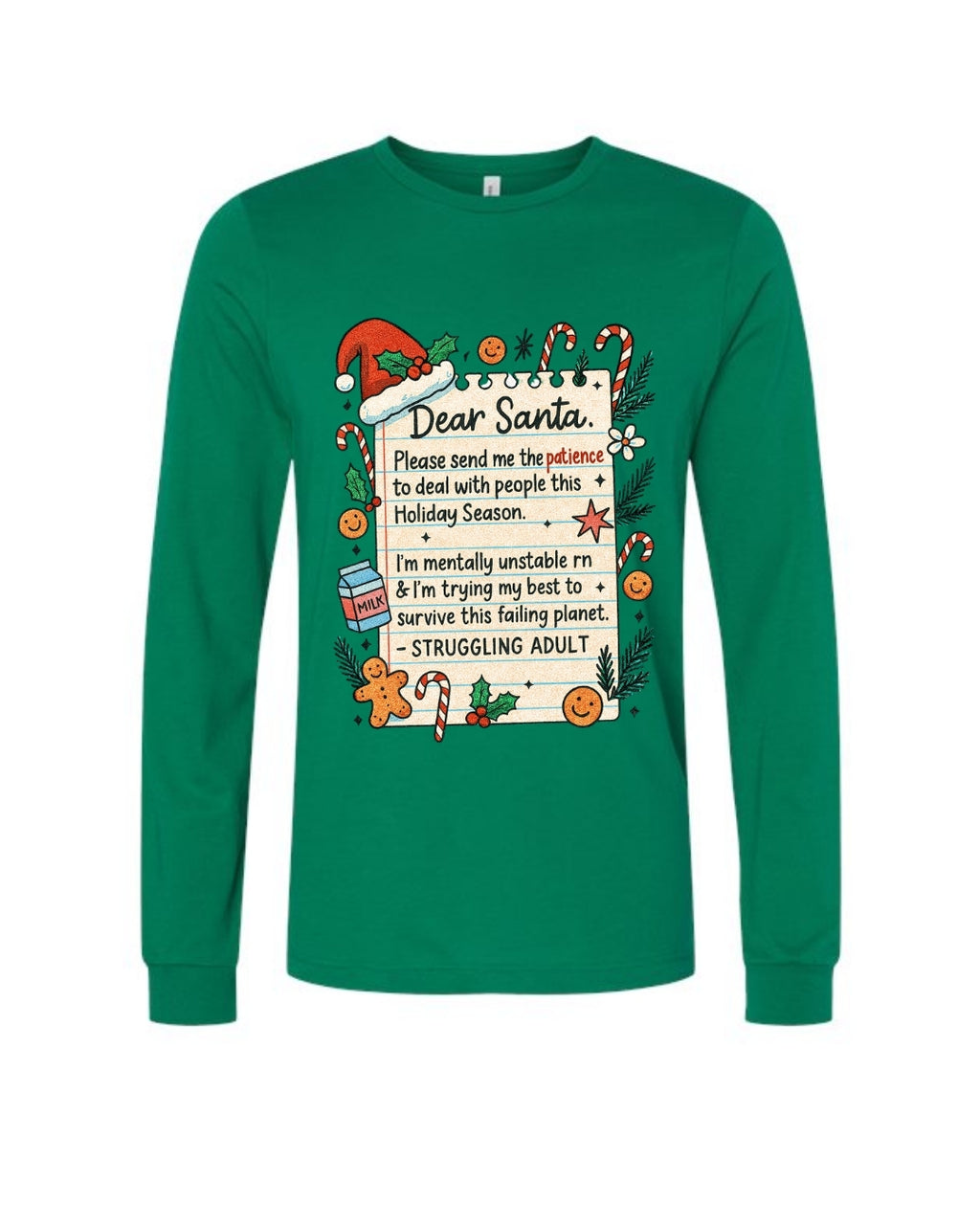 “Dear Santa: Struggling Adult Holiday Survival Design”