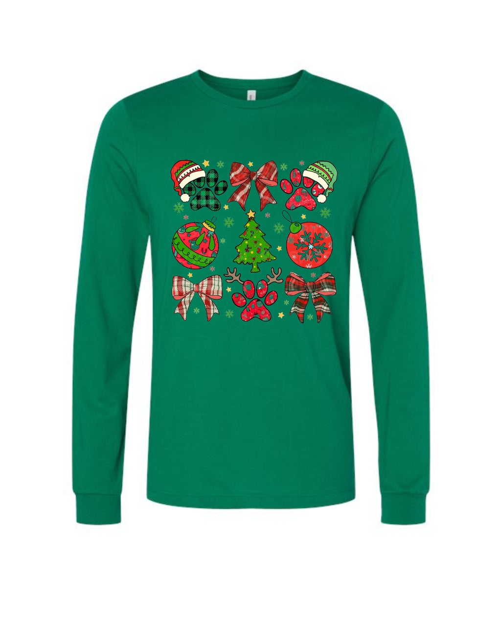 Paw Print Christmas Apparel – Festive Dog Lover Holiday Gift