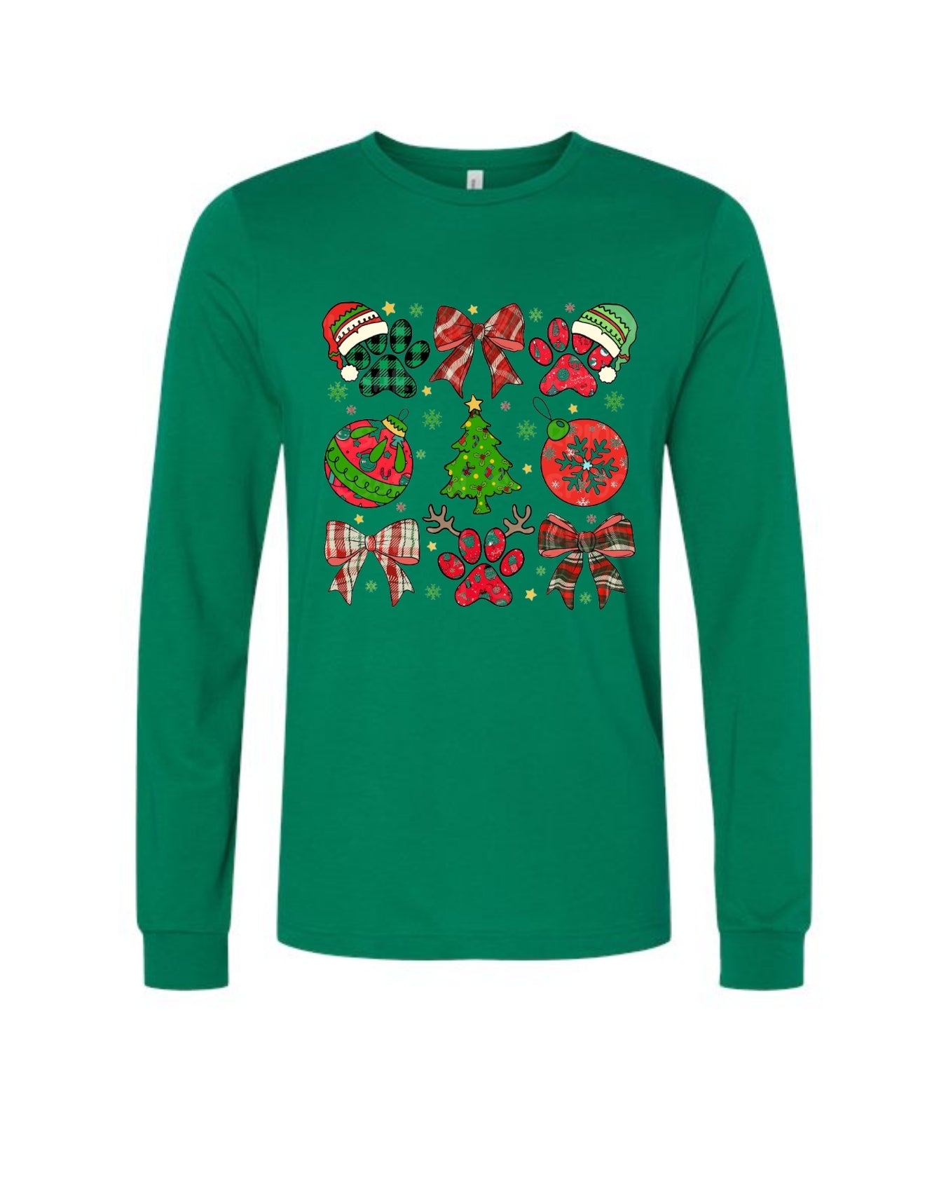 Paw Print Christmas Apparel – Festive Dog Lover Holiday Gift