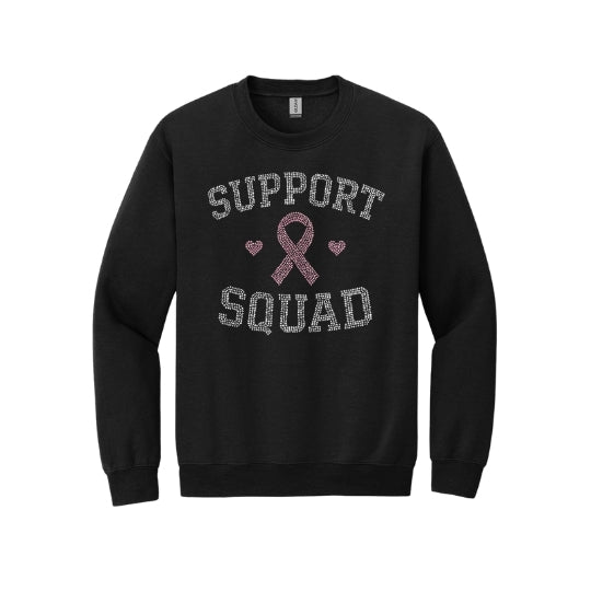 Rhinestone Support Squad Crew