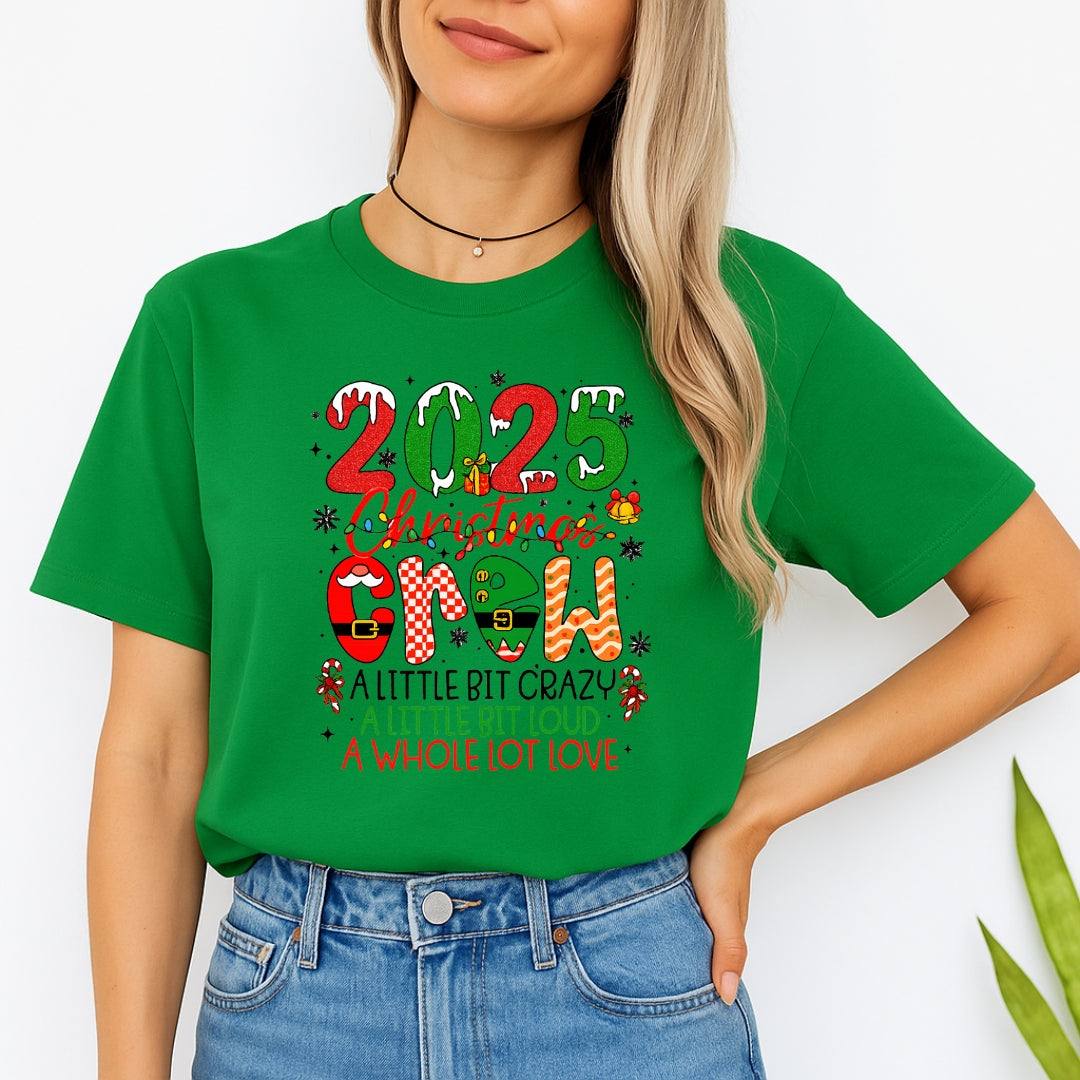 Holiday Shirt - “2025 Christmas Crew” Holiday Design