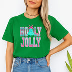 Holiday Shirt -Holly Jolly Gingham Christmas