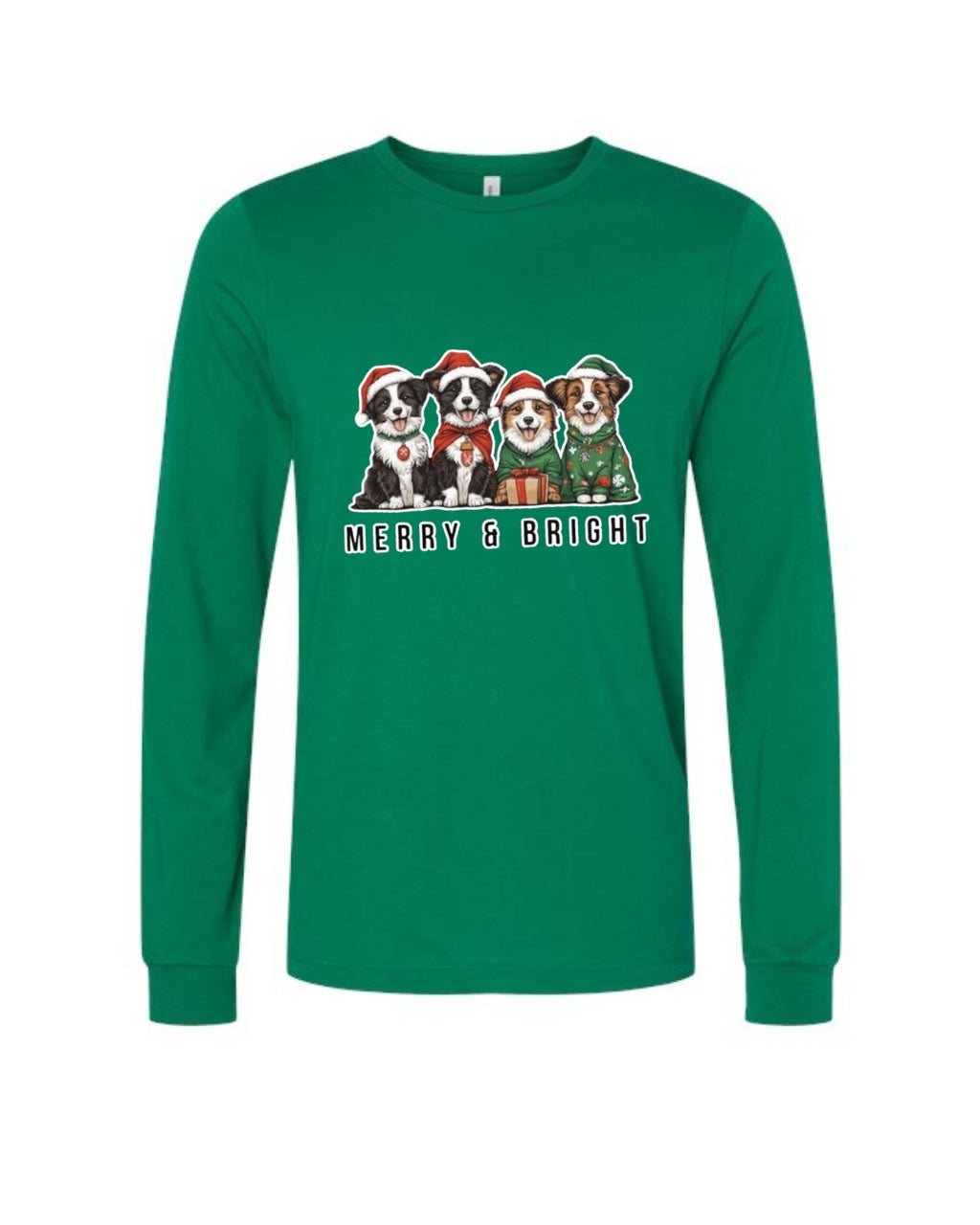Merry & Bright Border Collie Christmas Design – Festive Holiday Dog Lover Gift