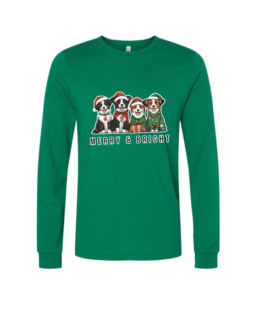 Merry & Bright Border Collie Christmas Design – Festive Holiday Dog Lover Gift