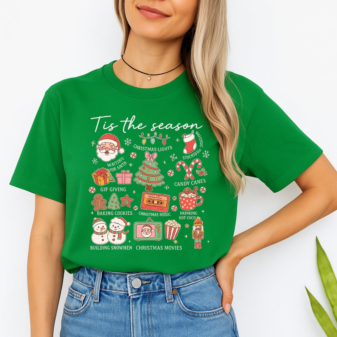 Holiday Shirt - ‘Tis the Season’ Christmas Icons