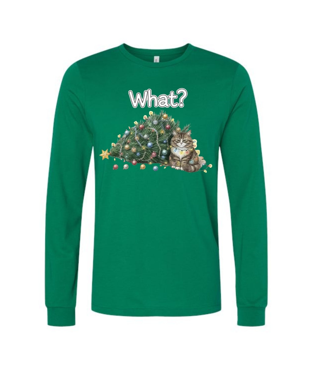 “What?” Holiday Cat Lover Gift