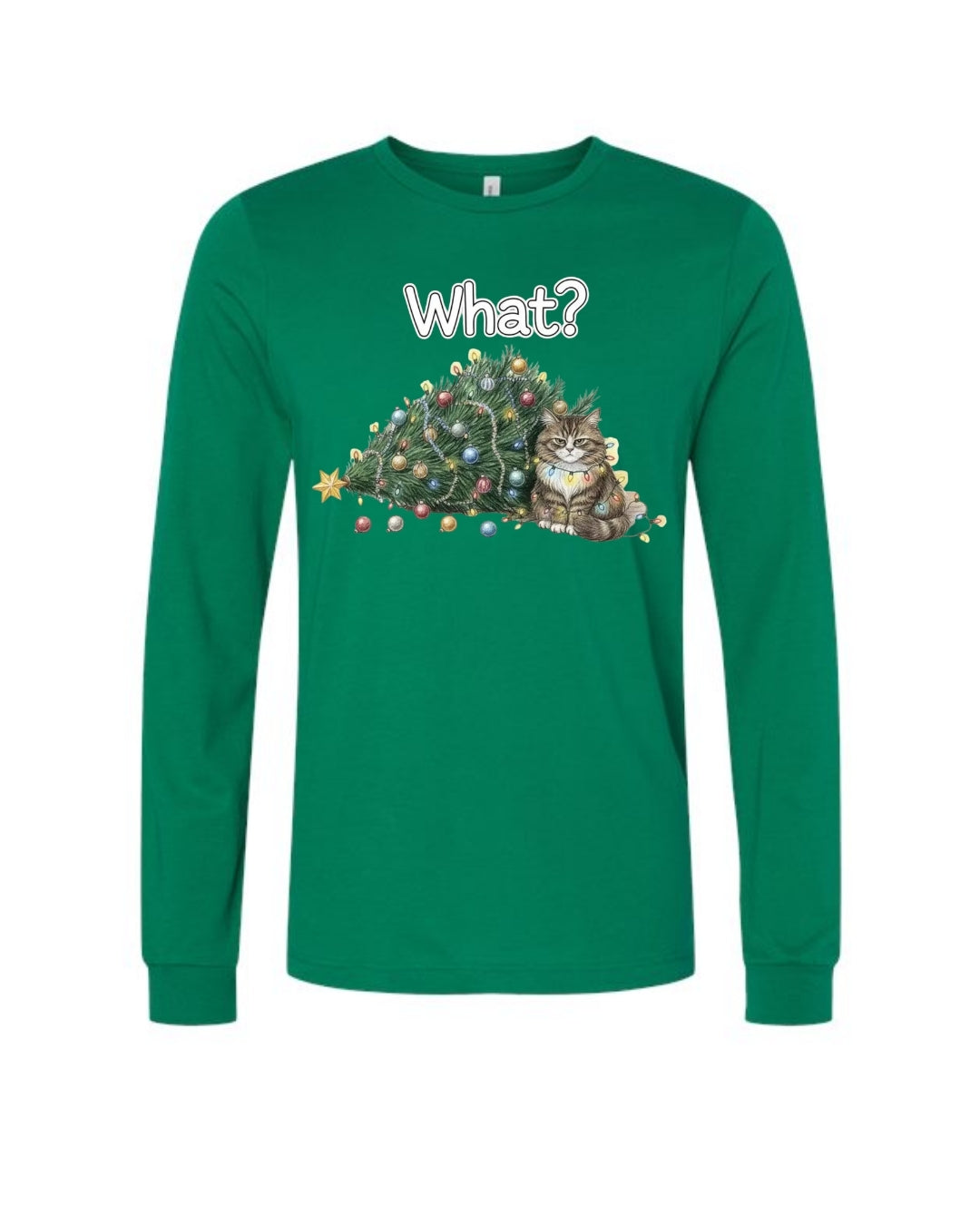 “What?” Holiday Cat Lover Gift