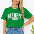 Minimalist Holiday Shirt - Merry Christmas Graphic Apparel