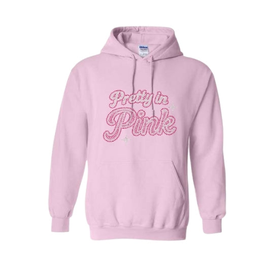Pretty in Pink Rhinestone Hoodie