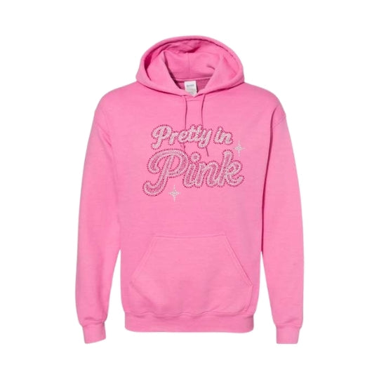 Pretty in Pink Rhinestone Hoodie