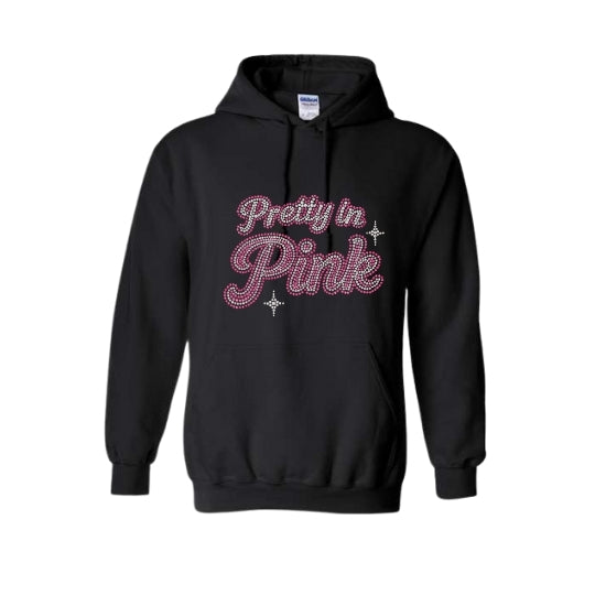 Pretty in Pink Rhinestone Hoodie