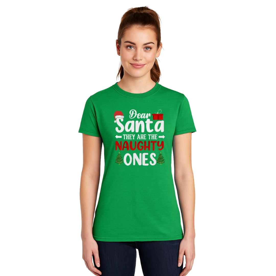 FUNNY HOLIDAY SHIRT:Dear Santa, They Are the Naughty Ones