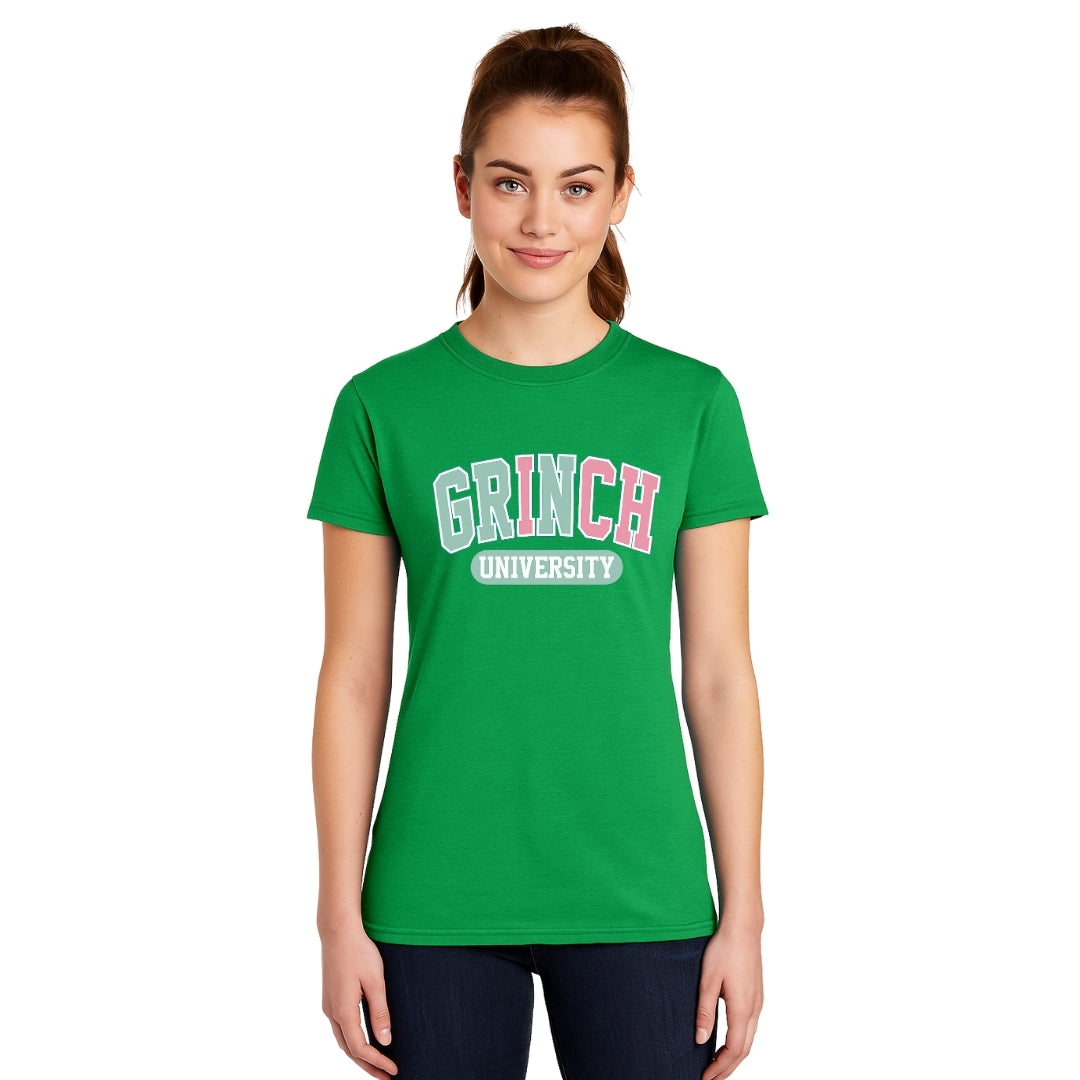 Holiday Shirt -Grinch University Graphic