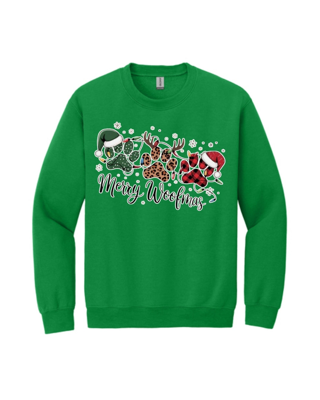 Merry Woofmas Paw Print Apparel – Festive Dog Lover Christmas Gift