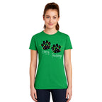 Merry & Furry Tees: “Happy Pawlidays Festive Paw Print Lights Design”