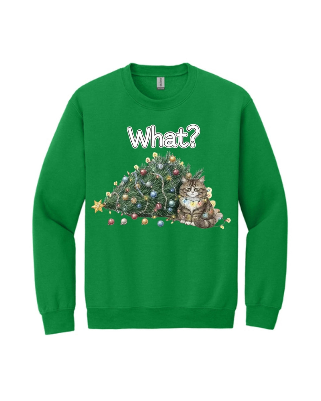 “What?” Holiday Cat Lover Gift