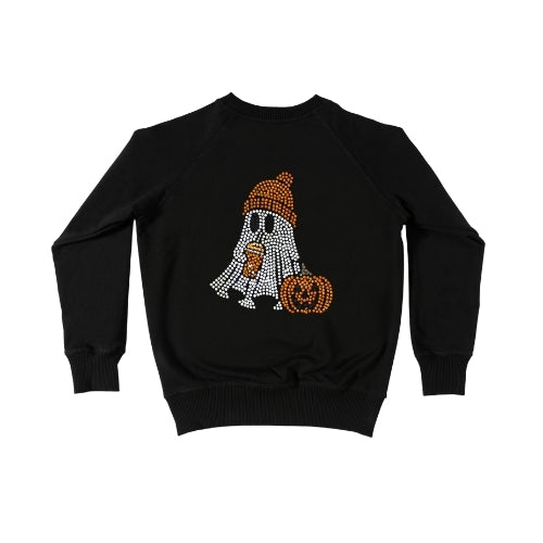 Rhinestone Pumpkin Ghost Sweatshirt