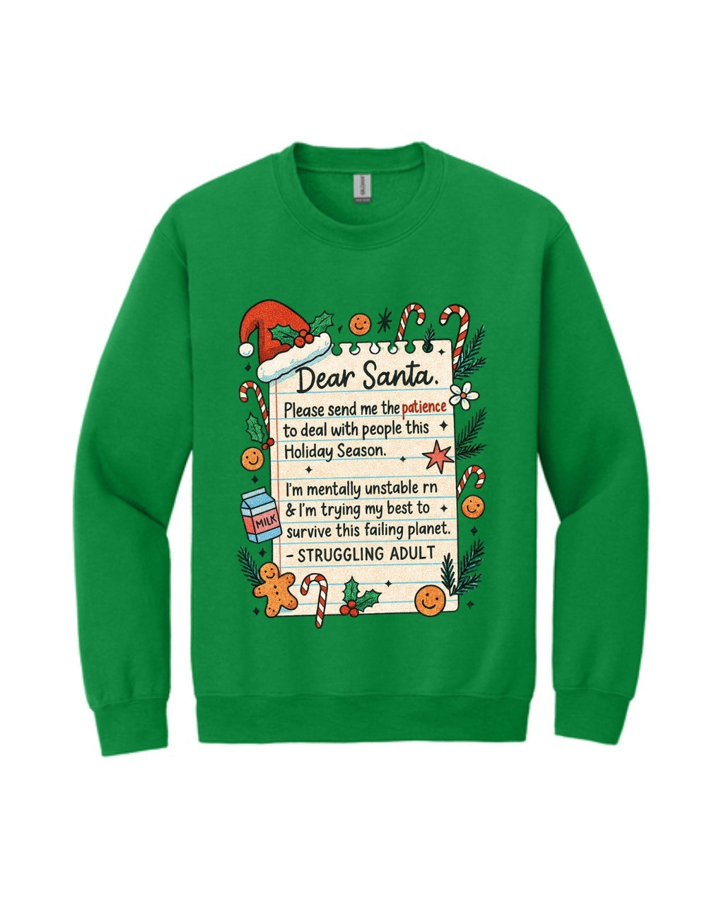 “Dear Santa: Struggling Adult Holiday Survival Design”