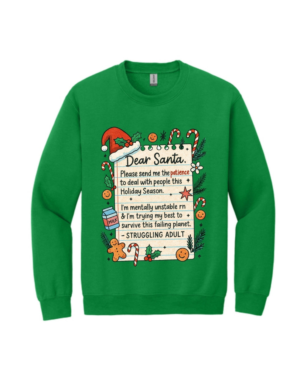 “Dear Santa: Struggling Adult Holiday Survival Design”