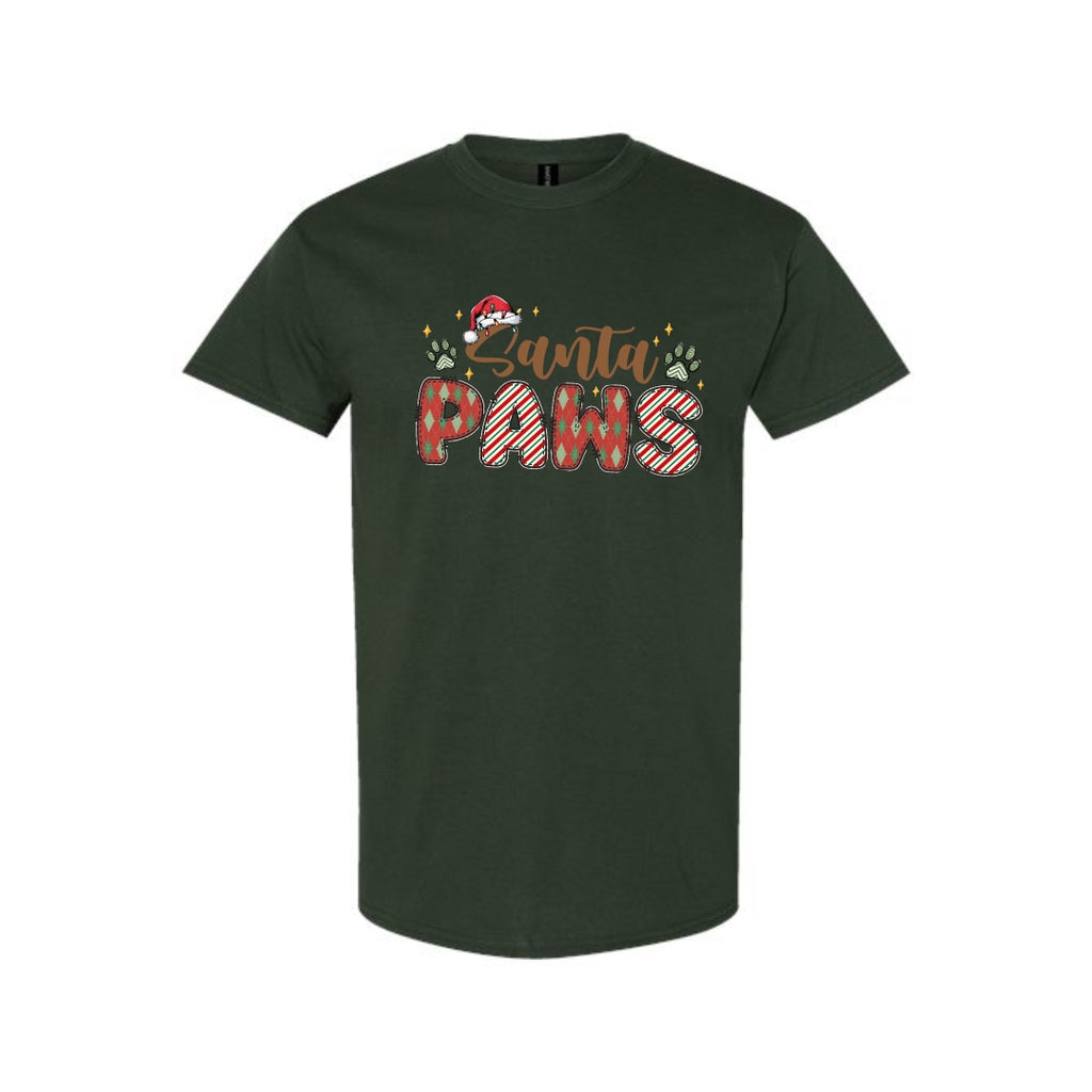 Merry & Furry Tees: Santa Paws Christmas Apparel – Cute Holiday Pet Lover Design