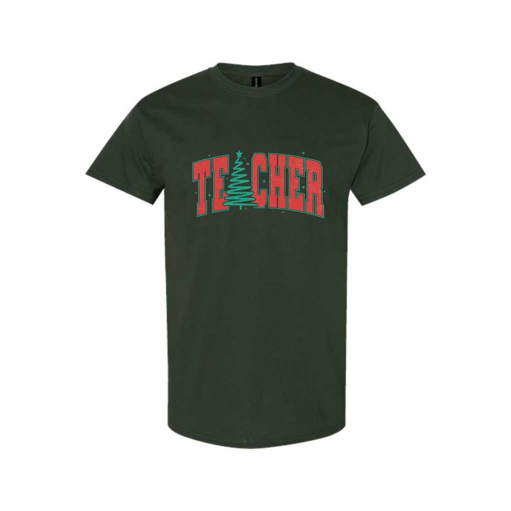 Holiday Shirt - Festive “Teacher” Christmas Apparel – Perfect Holiday Gift for Educators