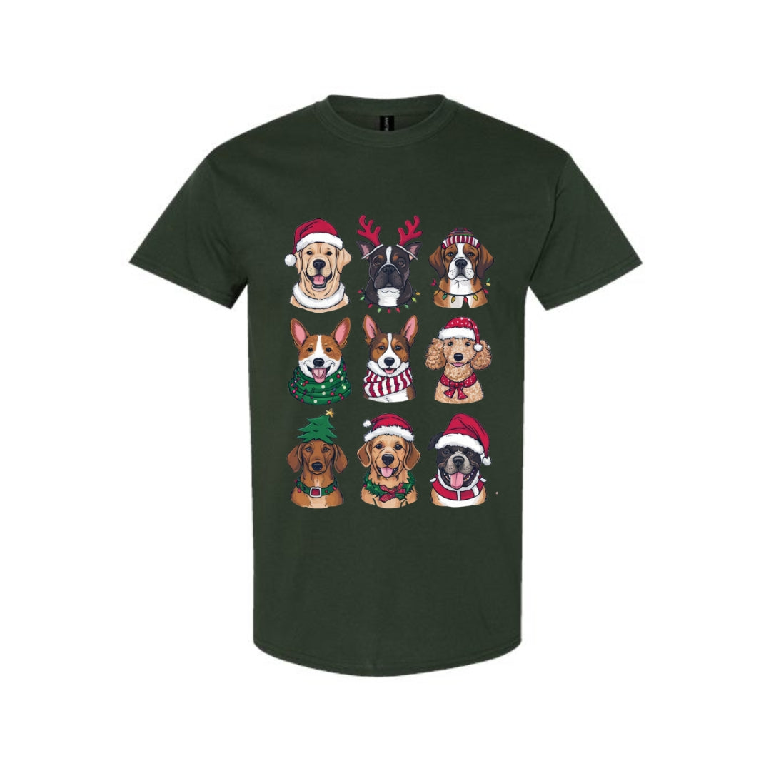Merry & Furry Tees: Festive Christmas Dog Apparel – Cute Holiday Dog Lover Design