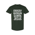 Minimalist Holiday Shirt - Dance Like Frosty, Shine Like Rudolph, Give Like Santa, Love Like Jesus