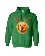 Reindeer Golden Retriever Christmas Design – Cute Holiday Dog Graphic