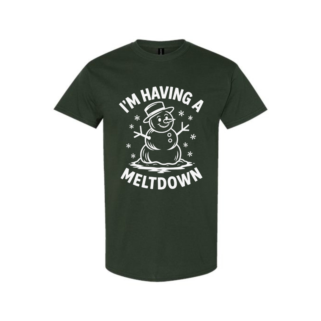 FUNNY HOLIDAY SHIRT: I’m Having a Meltdown – Funny Snowman Christmas Design