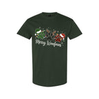 Merry & Furry Tees: Merry Woofmas Paw Print Apparel – Festive Dog Lover Christmas Gift