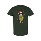 Merry & Furry Tees: Border Collie Christmas Lights Design – Cute Holiday Dog Lover Gift
