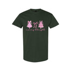 Holiday Shirt - Merry & Bright Pink Christmas Graphic