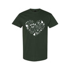 Minimalist Holiday Shirt - Festive Heart Christmas Icons