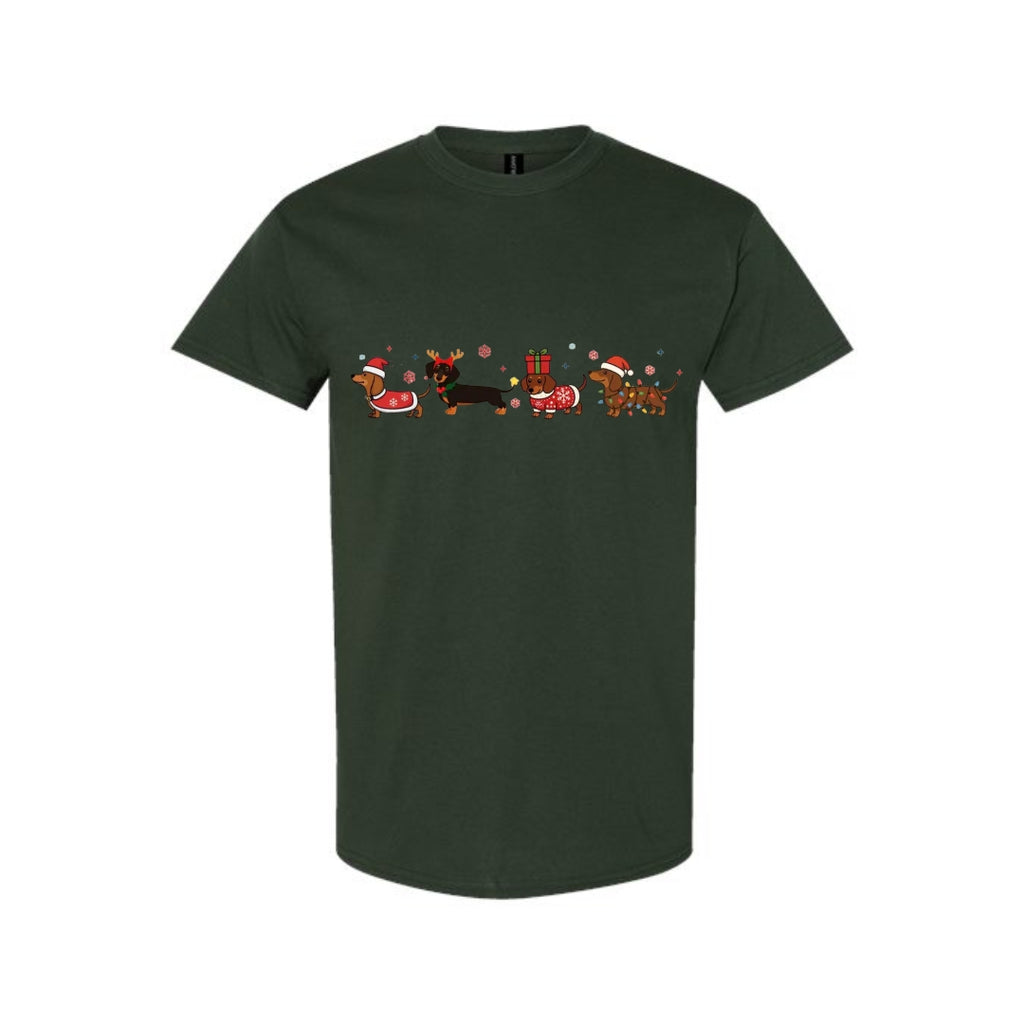 Merry & Furry Tees: Holiday Dachshund Christmas Apparel – Cute Wiener Dog Lover Gift