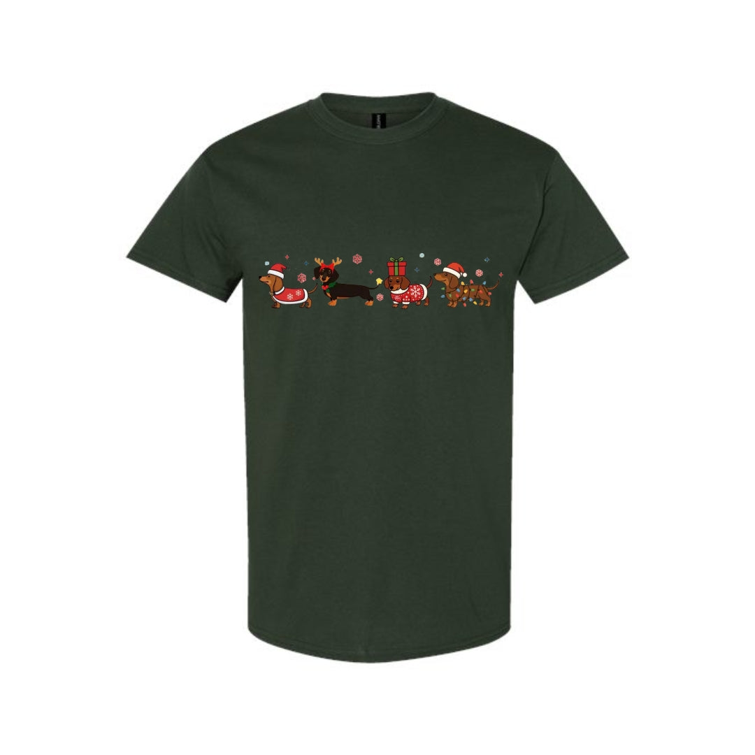 Merry & Furry Tees: Holiday Dachshund Christmas Apparel – Cute Wiener Dog Lover Gift
