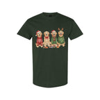 Merry & Furry Tees:Golden Retriever Christmas Dogs Design – Festive Holiday Dog Lover Gift