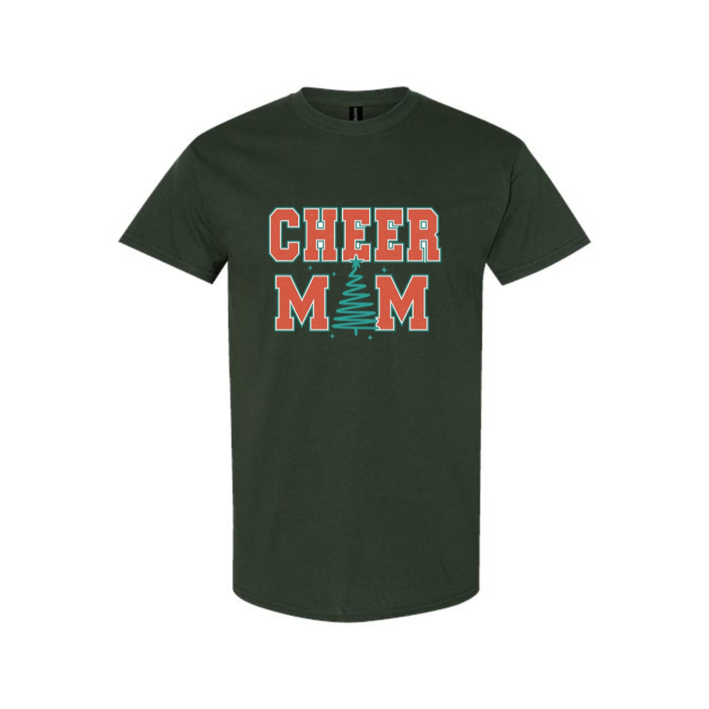 Holiday Shirt - Festive “Cheer Mom” Christmas Apparel – Perfect Holiday Spirit Wear for Cheer Moms
