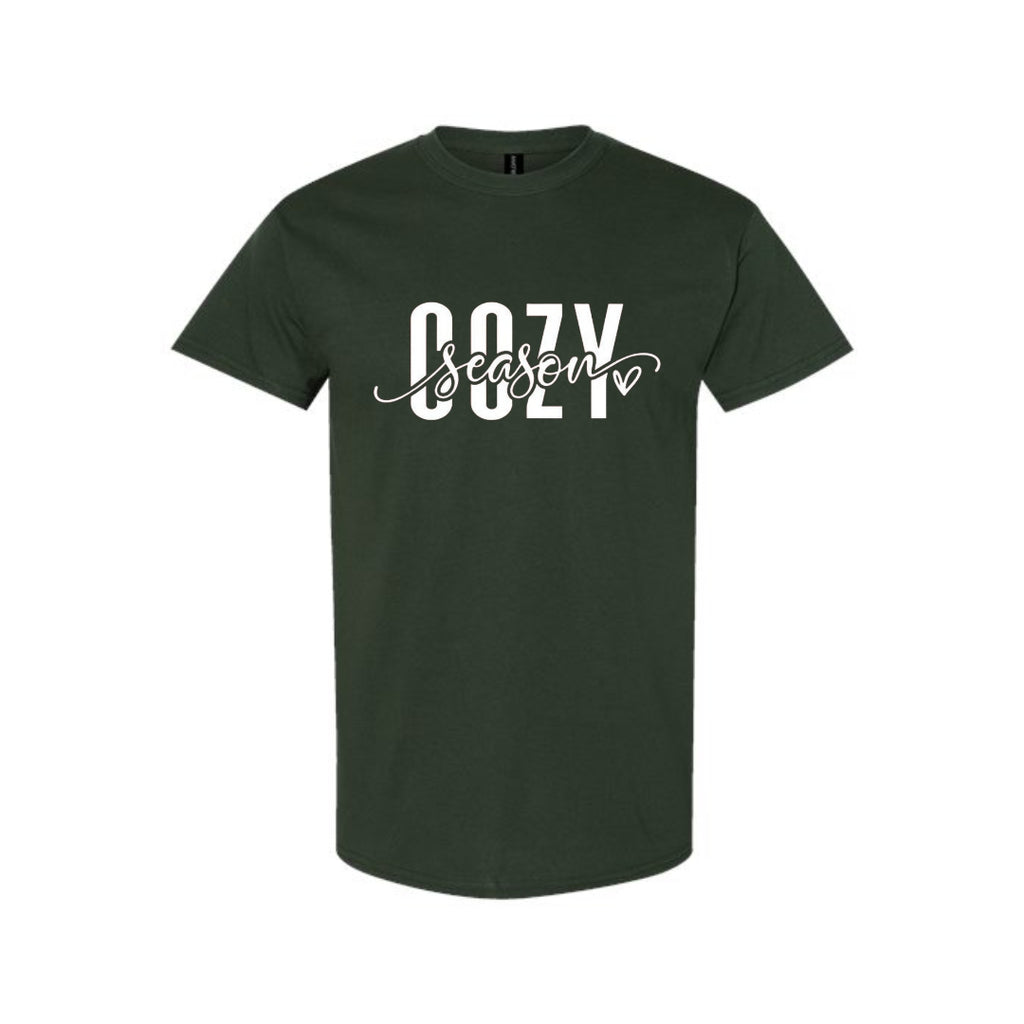 Minimalist Holiday Shirt - Cozy Season Script Design