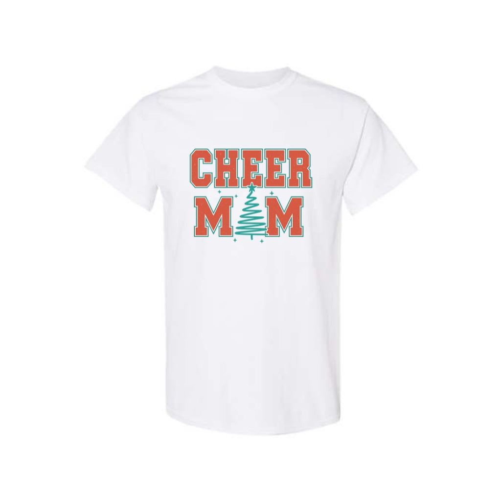 Holiday Shirt - Festive “Cheer Mom” Christmas Apparel – Perfect Holiday Spirit Wear for Cheer Moms