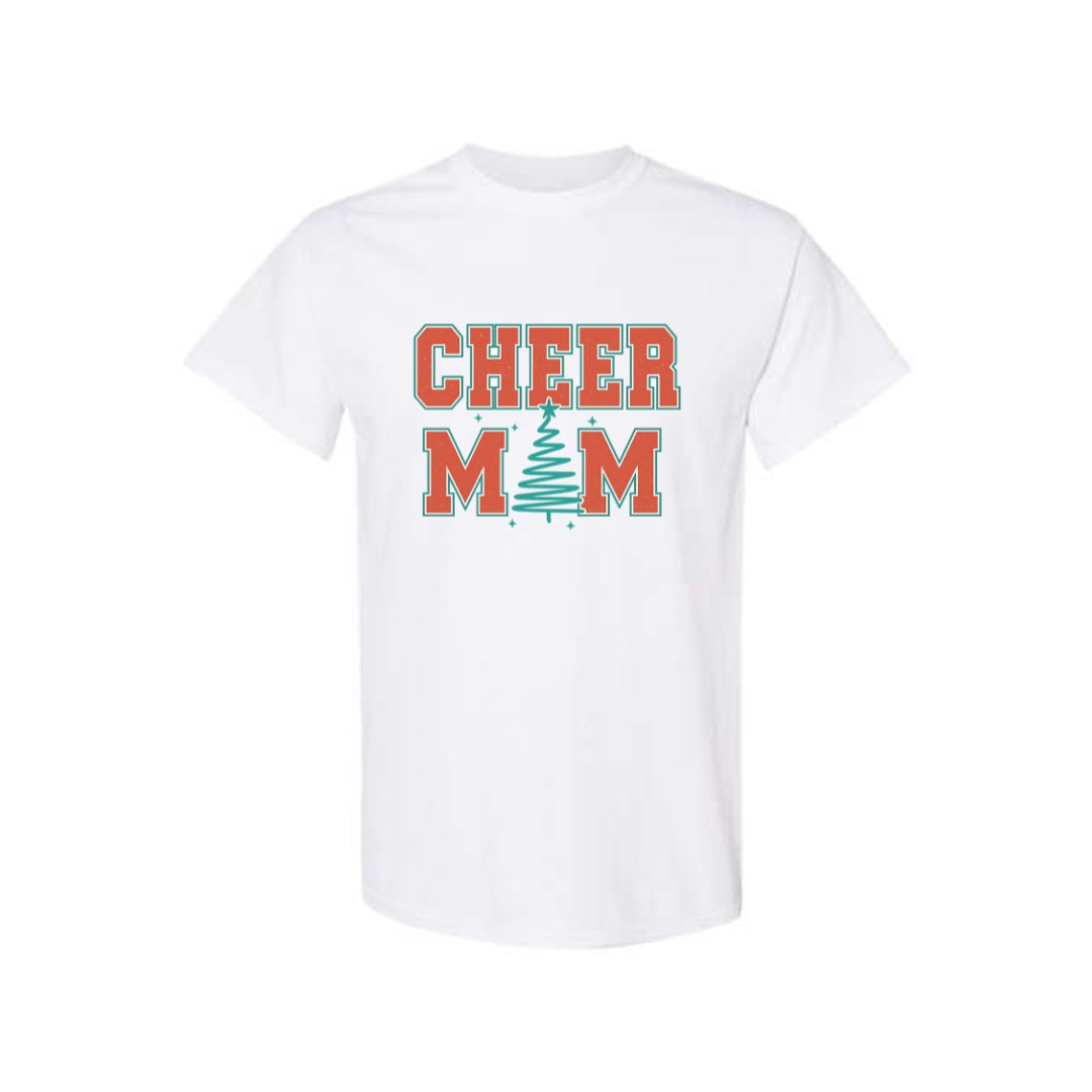 Holiday Shirt - Festive “Cheer Mom” Christmas Apparel – Perfect Holiday Spirit Wear for Cheer Moms