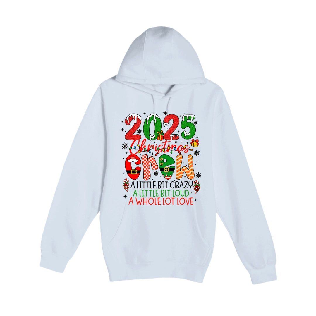HOLIDAY HOODIE-“2025 Christmas Crew” Holiday Design