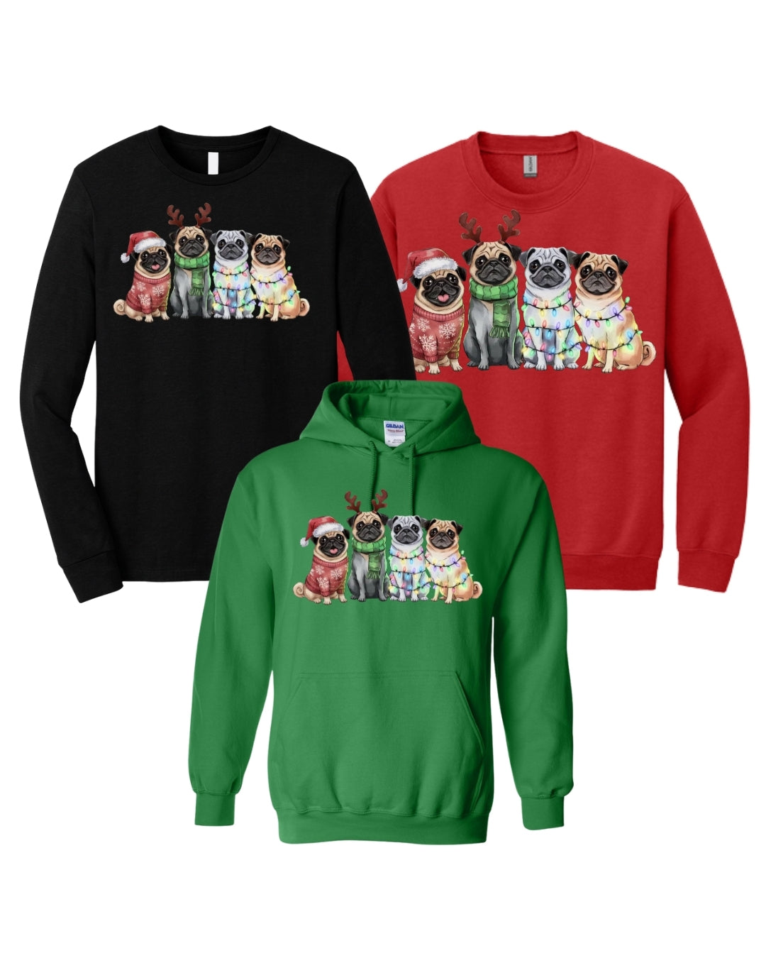 Festive Pug Christmas Apparel – Cute Holiday Dog Lover Gift