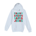 HOLIDAY HOODIE-Dance Like Frosty, Shine Like Rudolph, Give Like Santa, Love Like Jesus