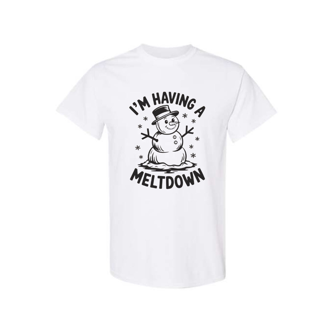 FUNNY HOLIDAY SHIRT: I’m Having a Meltdown – Funny Snowman Christmas Design